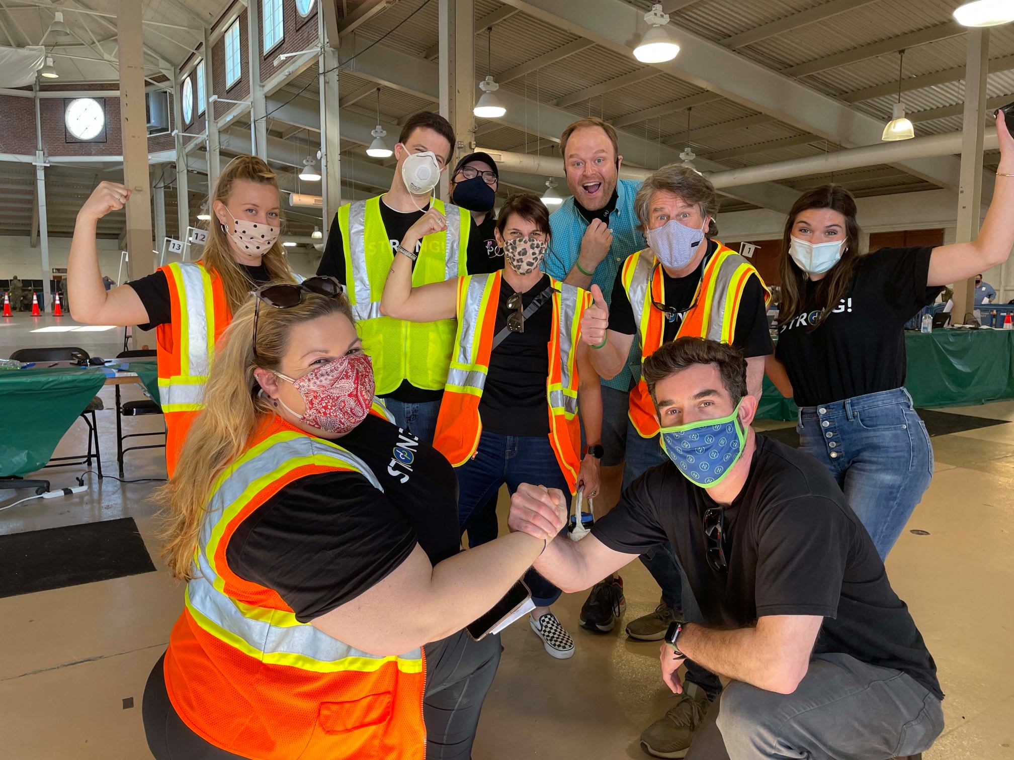 DP Volunteers at Richmond Raceway Vaccine Distribution