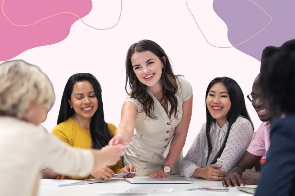 blog image of female leader conducting business to promote our blog on leadership, persistence, and trusting your gut 